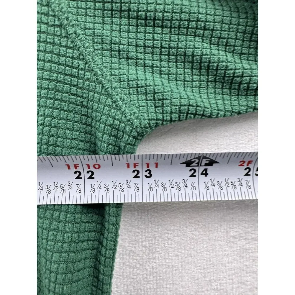 Howler Brothers Palo Duro Fleece Hoodie Green Waffle Knit Embroidered Logo L